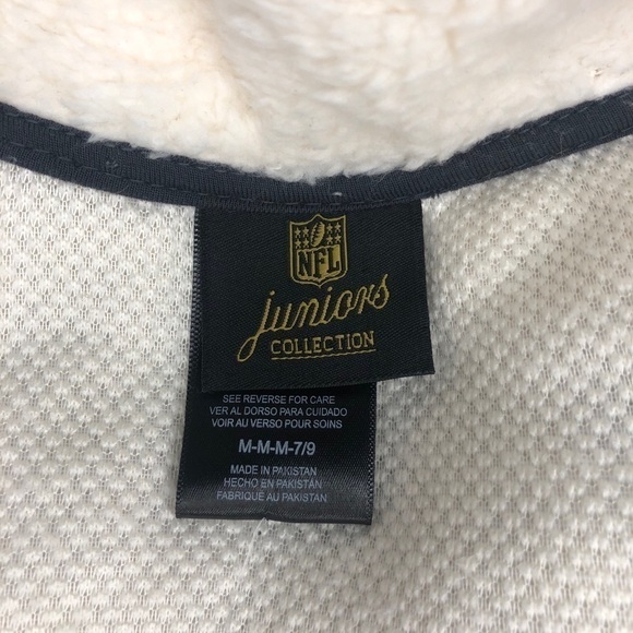 NFL Seattle Seahawks Teddy Sherpa Full Zip White Sweater - Picture 8 of 12